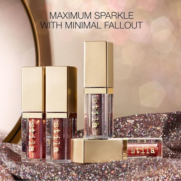 STILA Glitter & Glow Liquid Eyeshadow Dollish & Rose Gold Retro Sephora Beauty - Picture 6 of 10